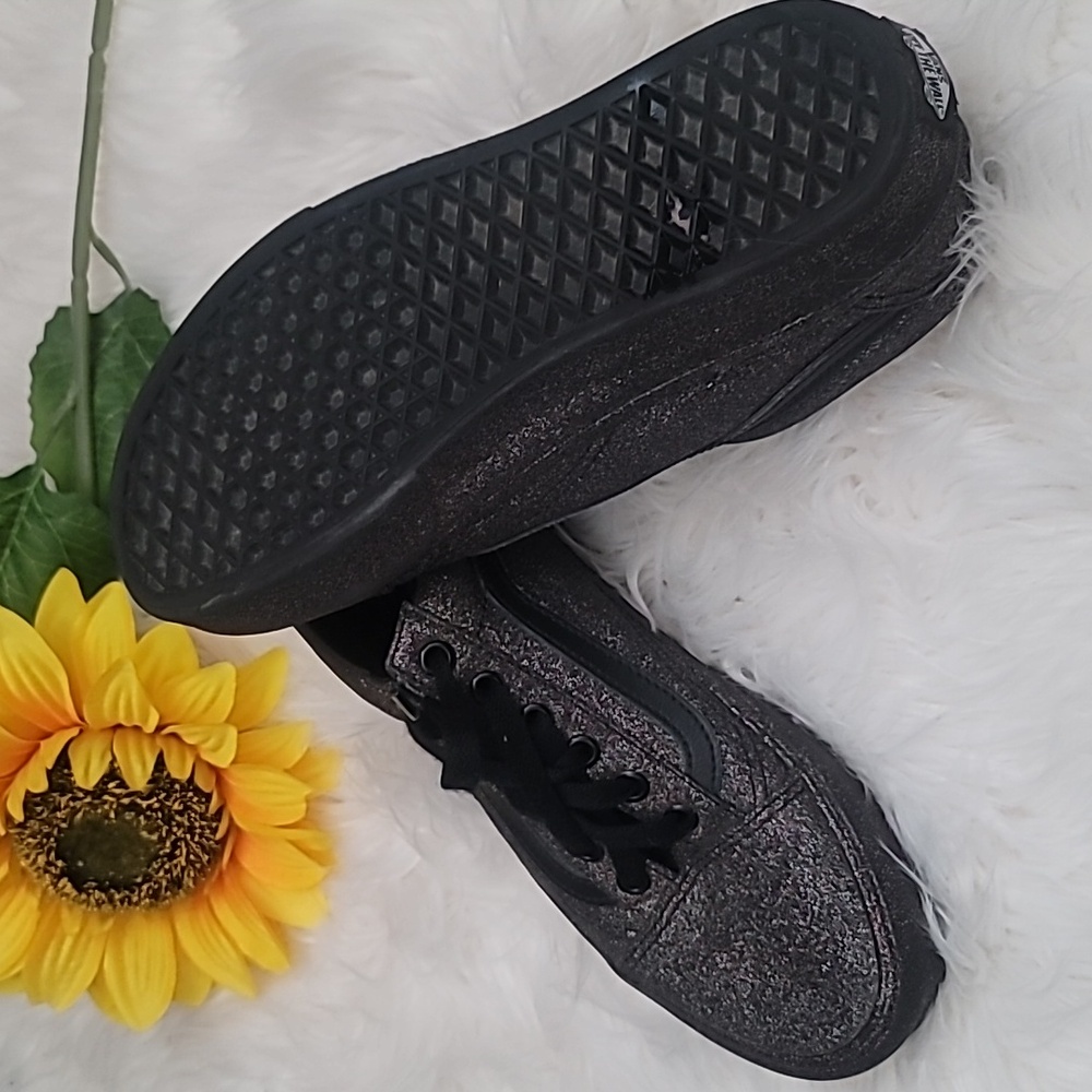 Vans Old Skool women's black glitter shoes - Picture 7 of 7